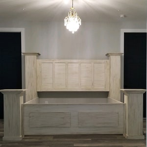 Solid wood custom built Queen Bed Frame