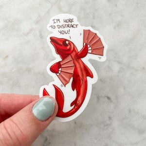 Red Herring Sticker - I&#39;m Here to distract you!  - 3&quot; sticker