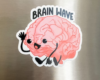 Brain Wave Magnet - Nuerology Gifts - Biology Pun