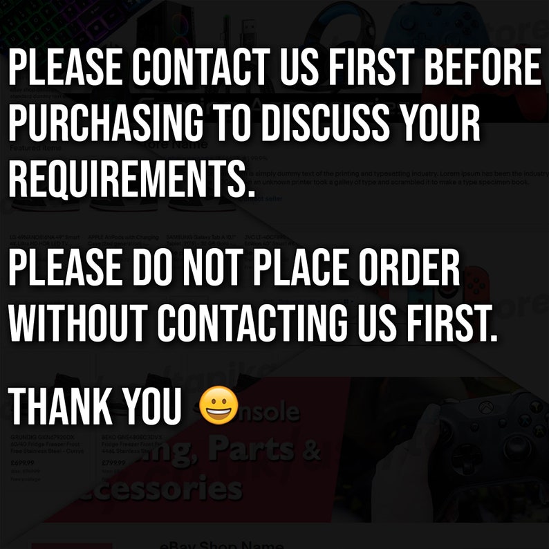 Ebay Store Design Shop Listing Auction Template 2021 Billboard Etsy