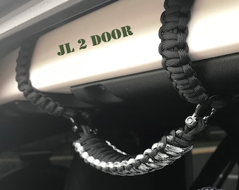 King Cobra Paracord Grab Handle Set fits Jeep Wrangler JL (2 or 4 Door) 2018-2023 ONLY Made to order