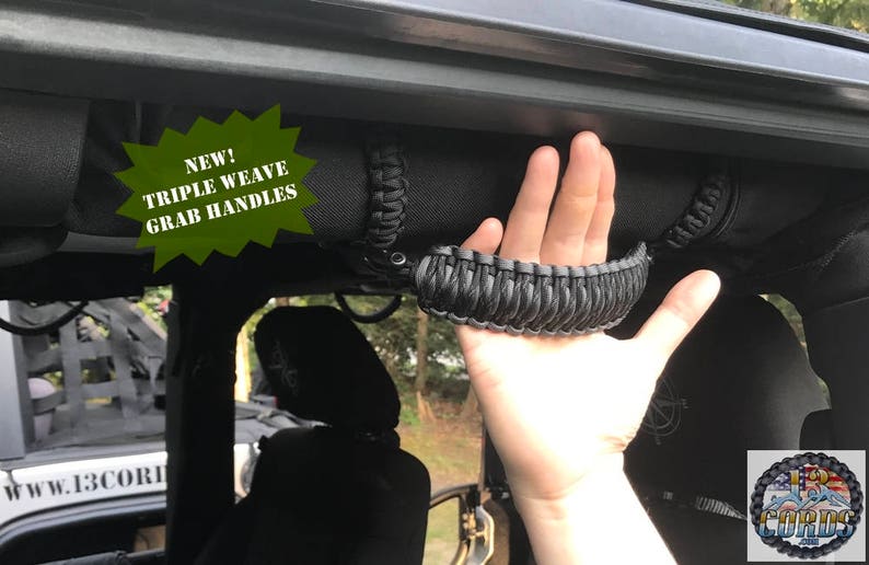 Triple Weave King Cobra Paracord Grab Handle Set Jeep Wrangler | Etsy