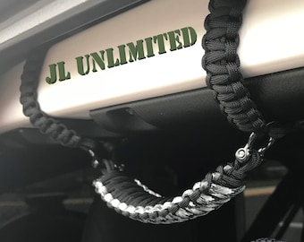 King Cobra Paracord Grab Handle Set fits Jeep Wrangler JLU/JT (4 Door-6 handle set)2018-2023 ONLY Made to order