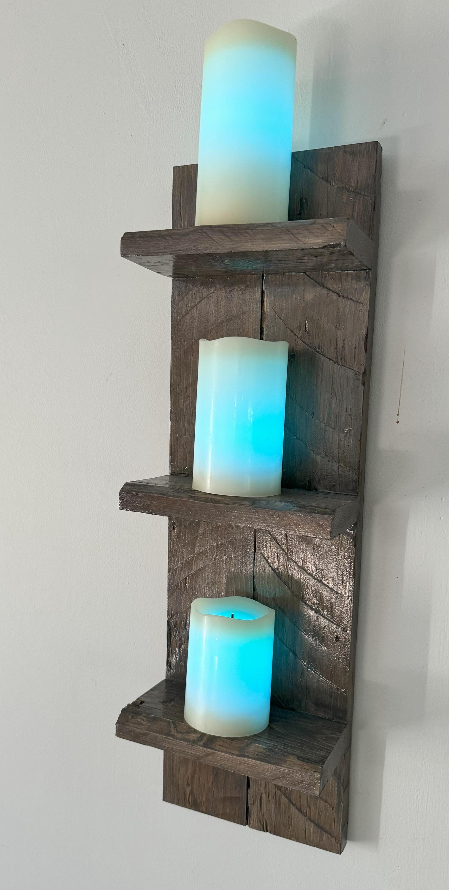 Rustic Wood Shelf for Wall Decor Farmhouse Wooden Wall Shelf for Bath - Etsy