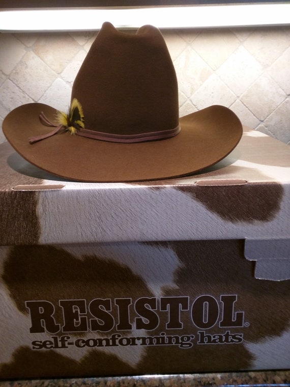 Resistol XXX Beaver Hat, Vintage Unused Hat, Brown