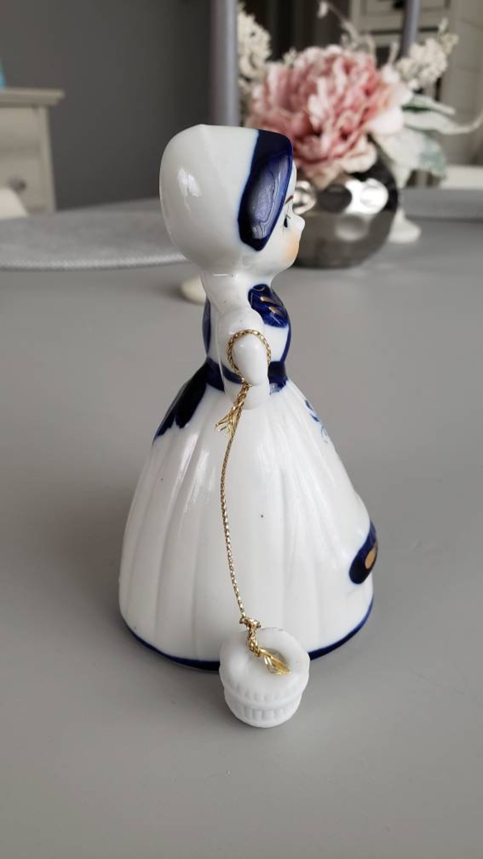 Dutch Girl Bell Delft Style Bell Bell Unique Bell Dutch Etsy