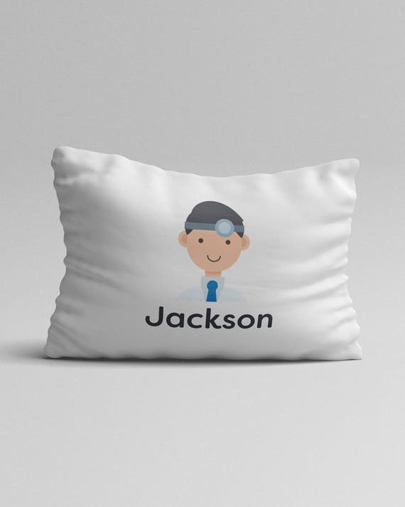 Personalized Kids' Pillowcase with Name Throw pillow covers Pillow Cases Doctor