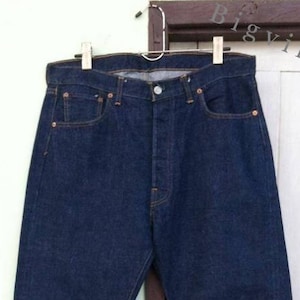 Vintage Levi&#39;s 501 Red Line Single Stitch Dark 3 Wash !! 36 x 34.5