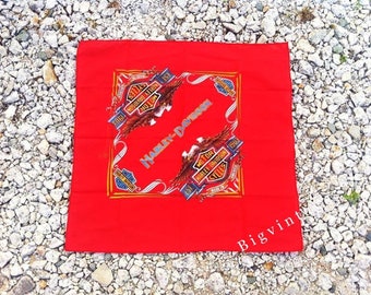 Vintage 3D Emblem 1987 Hankerchief Bandana Deadstock