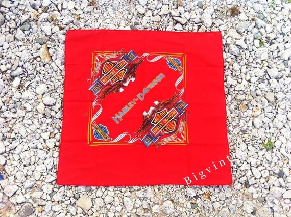Vintage 3D Emblem 1987 Hankerchief Bandana Deadsto