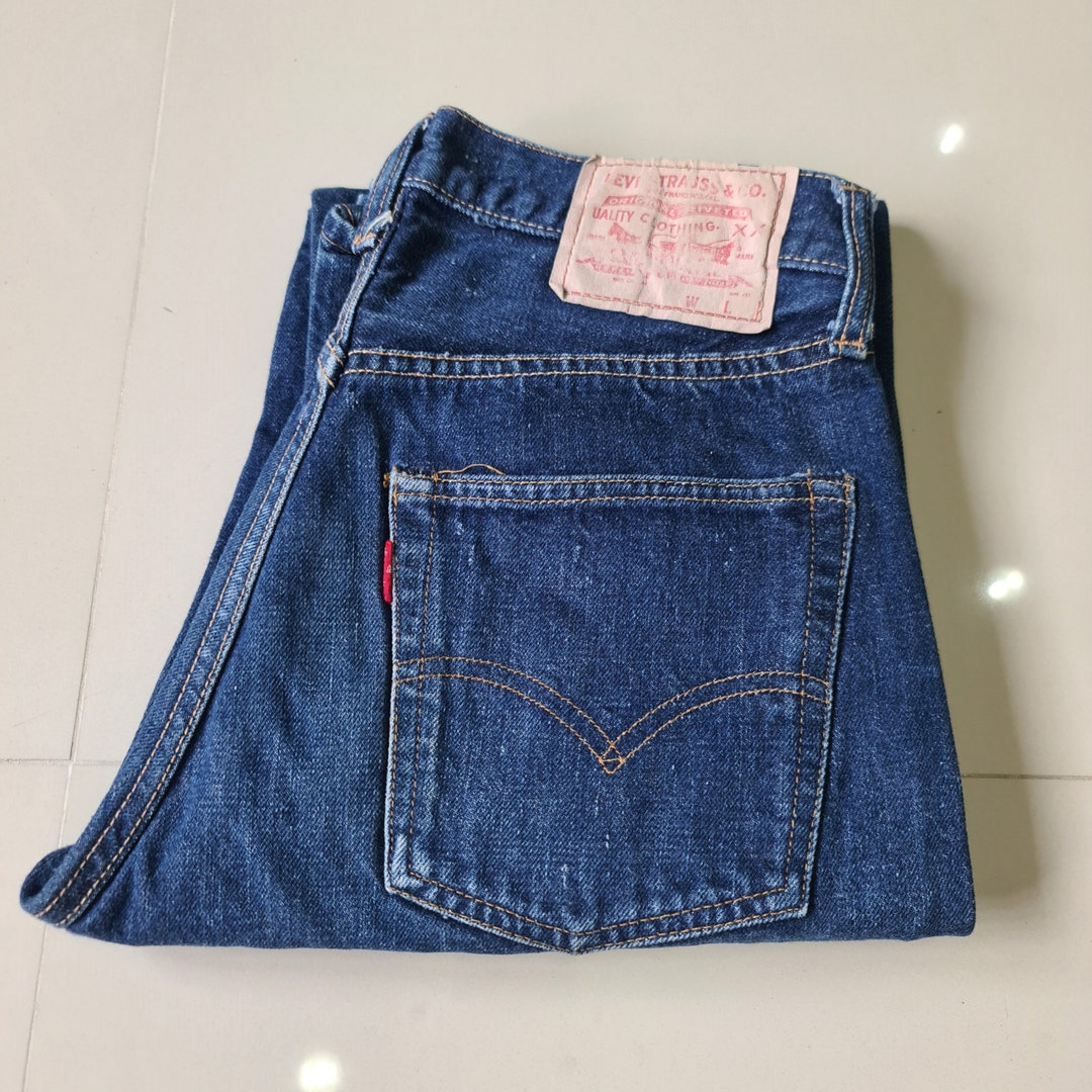 LEVI’S JOURNAL STANDARD別注 501 BIGE L26 Levis 501 XX Hidden Rivet 1950s Leather Patch Big E Selvedge