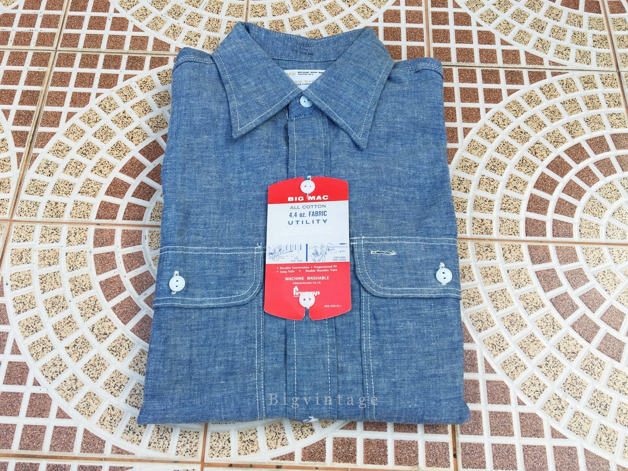 50's BIG MAC ブラックシャンブレーシャツ “DEADSTOCK