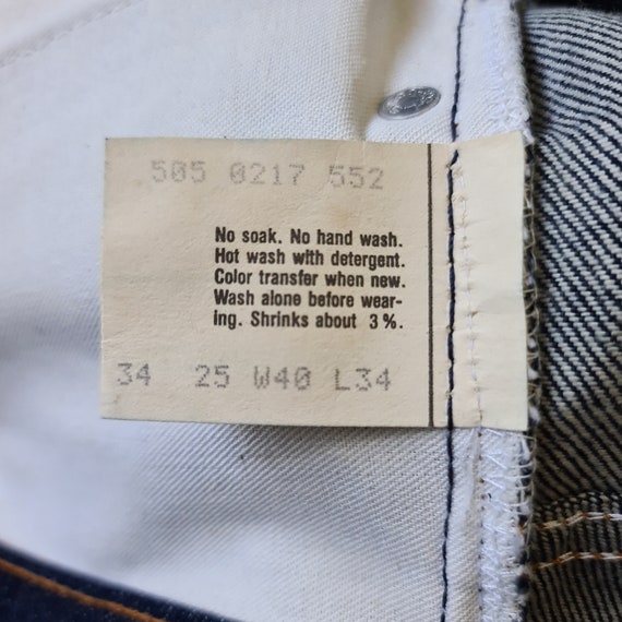 Vintage Levi's 505 Black Bar Stitch W40 L34 Deadstock - Etsy Vintage Levi's 505 Black Bar Stitch W40 L34 Deadstock - Etsy