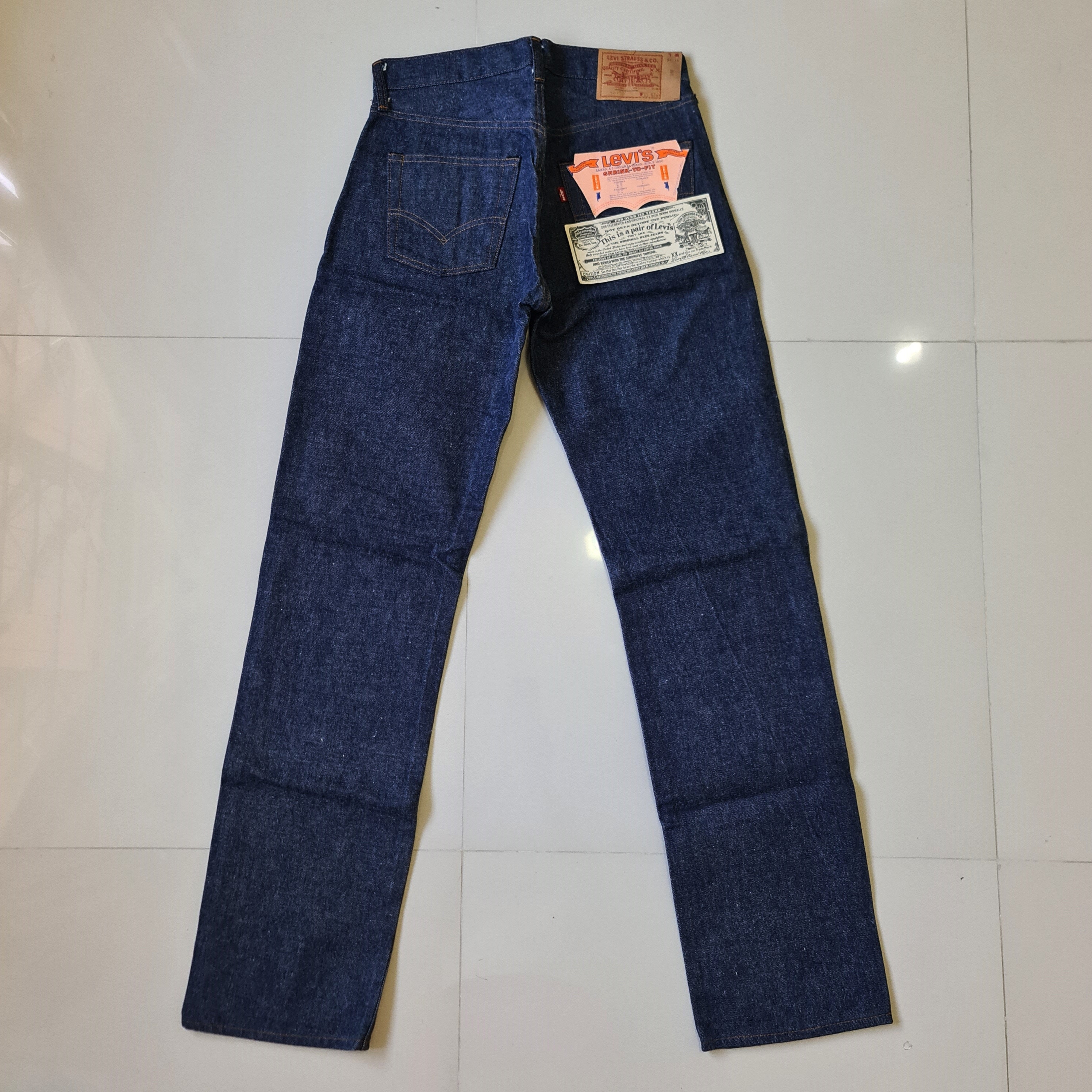 Levi's LVC 1976 Mirror 501 Jeans Rigid Selvedge USA 30X34