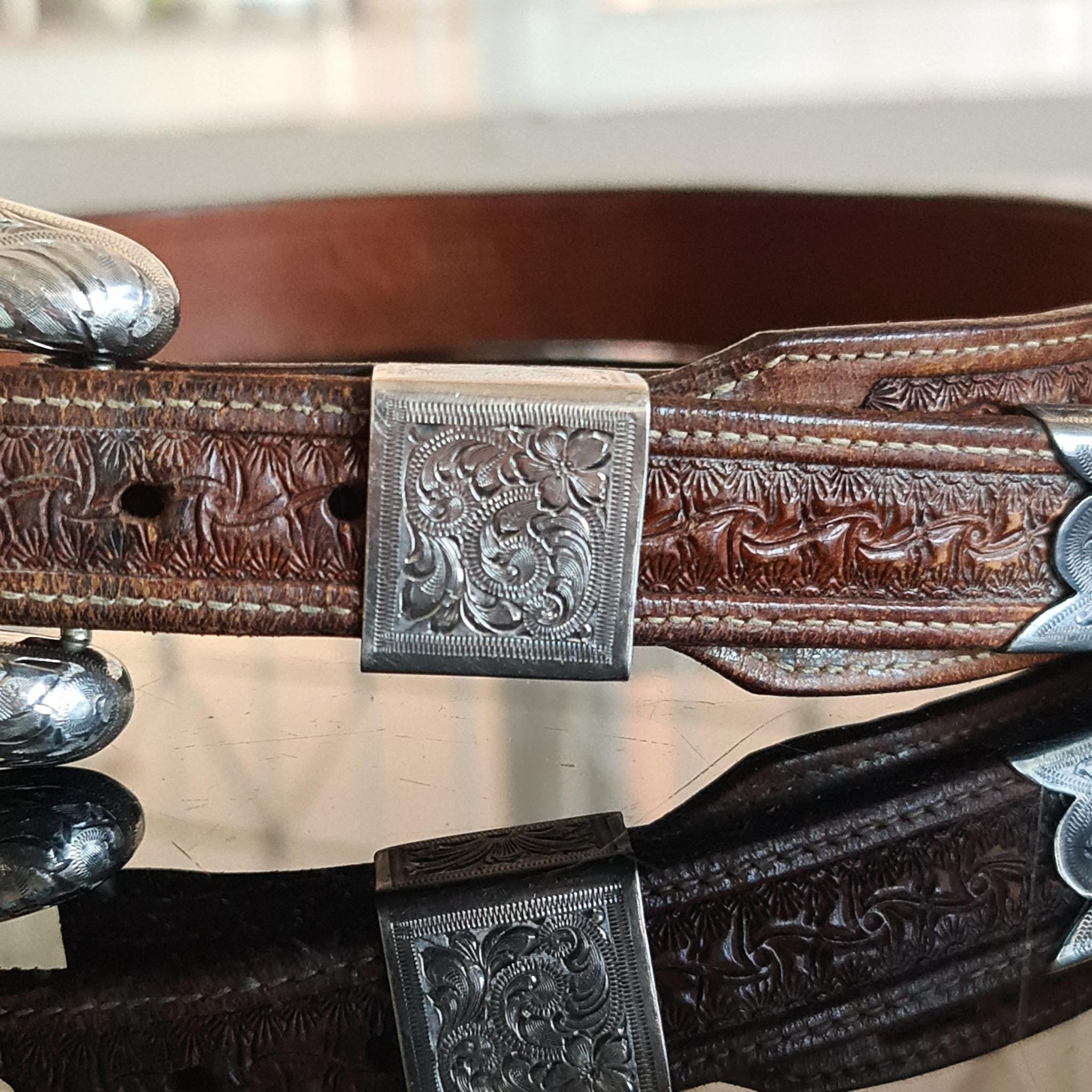 BOHLIN Sterling MODEL 1173E Buckle Set 1 Inch Belt - Etsy