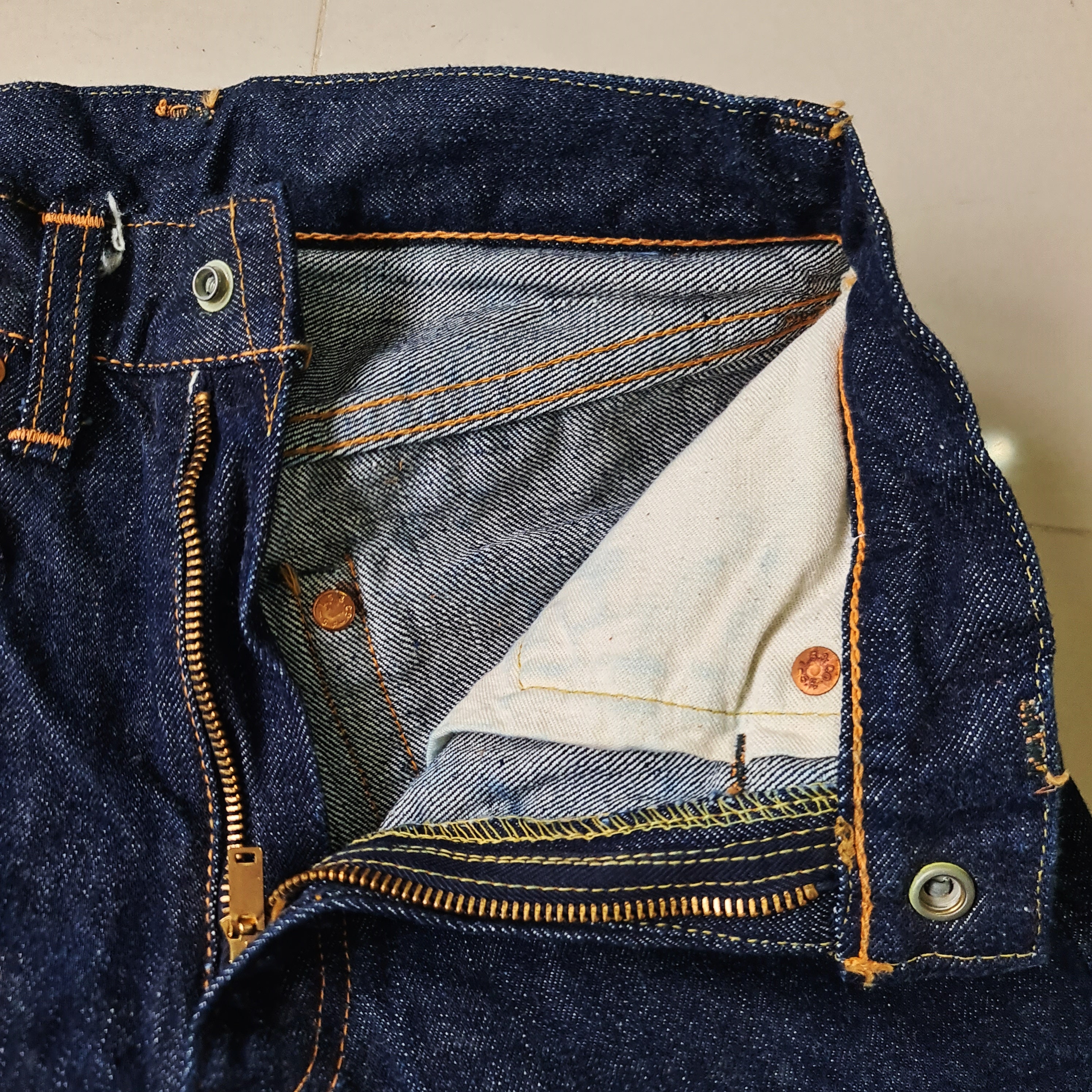 Vintage Levi's 503ZXX Big E Hidden Rivet Jerky Tag 24 X 25.5 Vintage Levi's 503ZXX Big E Hidden Rivet Jerky Tag 24 X 25.5