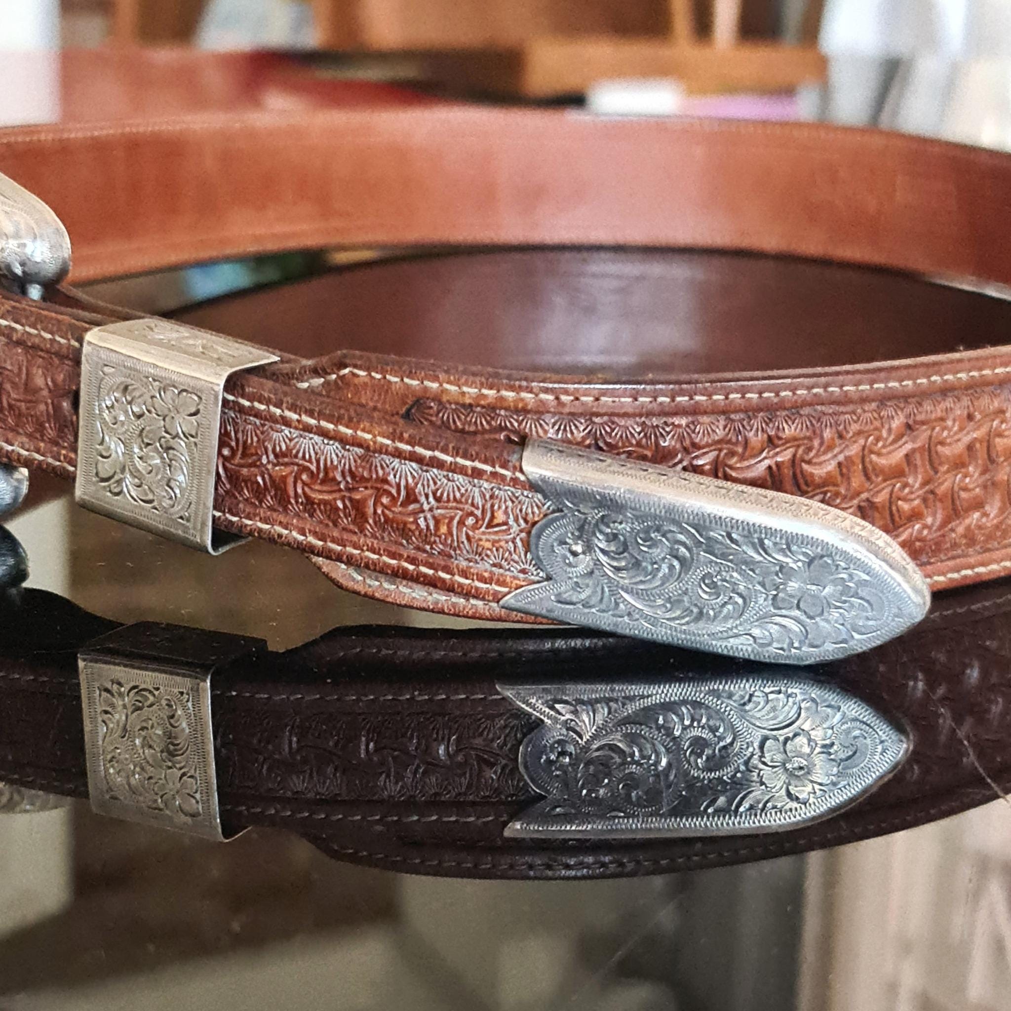 BOHLIN Sterling MODEL 1173E Buckle Set 1 Inch Belt - Etsy