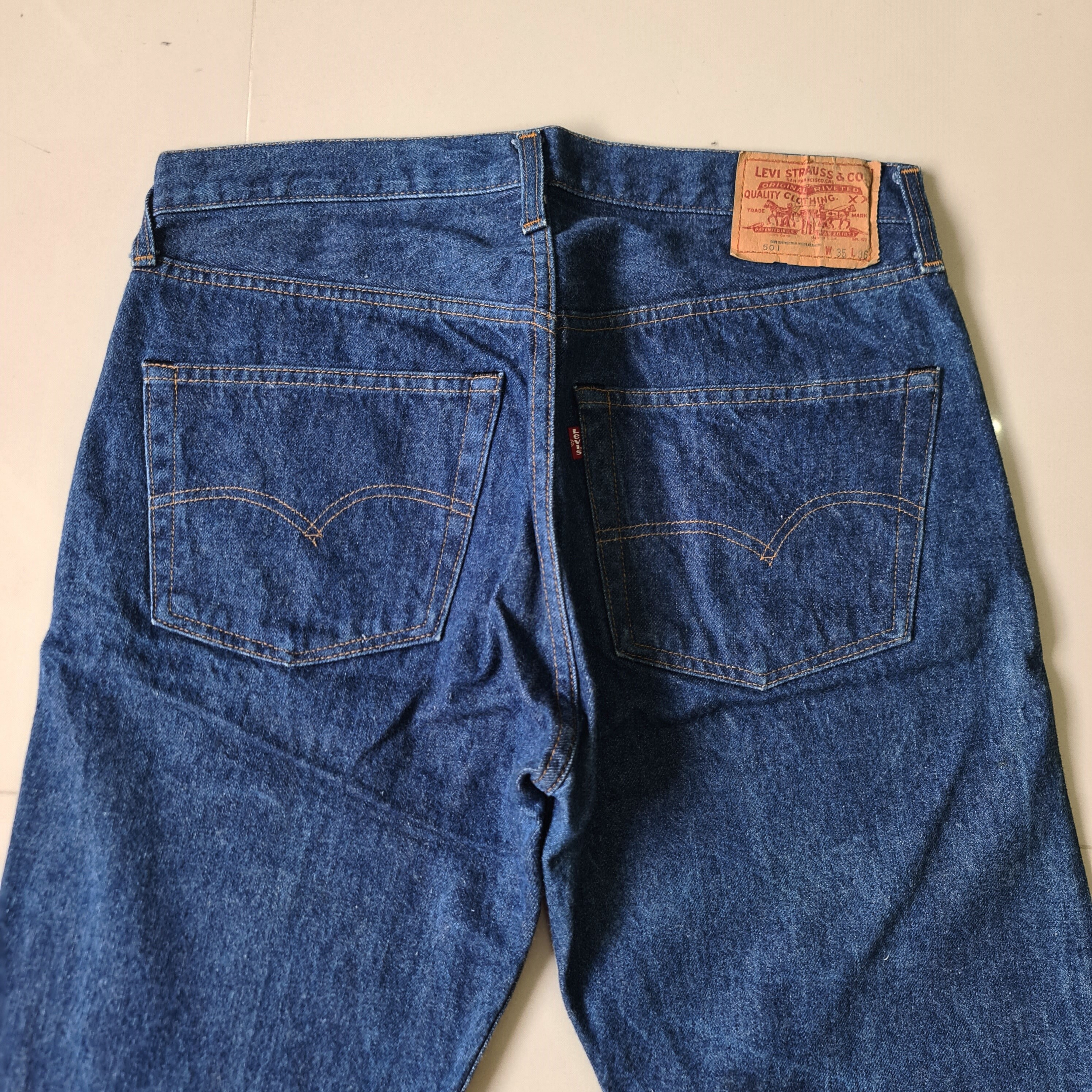 Vintage Levis 501 Red Line W35 L36 - Etsy