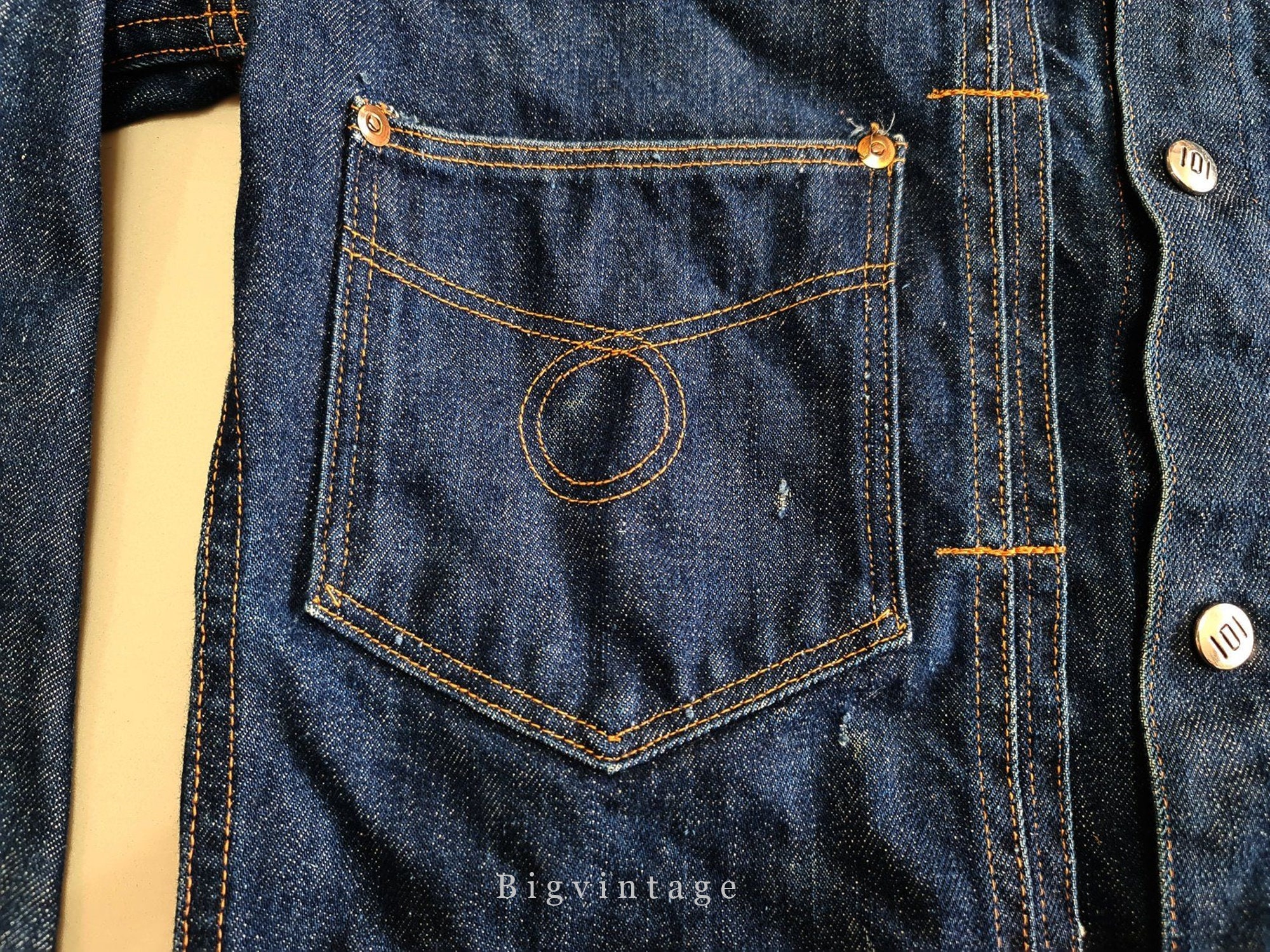 Vintage Montgomery Ward 101 Powr House 50's Indigo Denim Vintage Montgomery Ward 101 Powr House 50's Indigo Denim