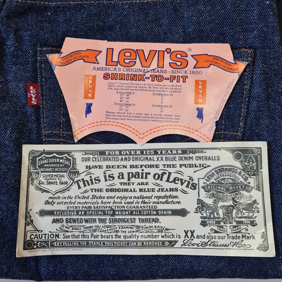 Vintage Levi's 501 Red Line W31 L36 Deadstock - Gem