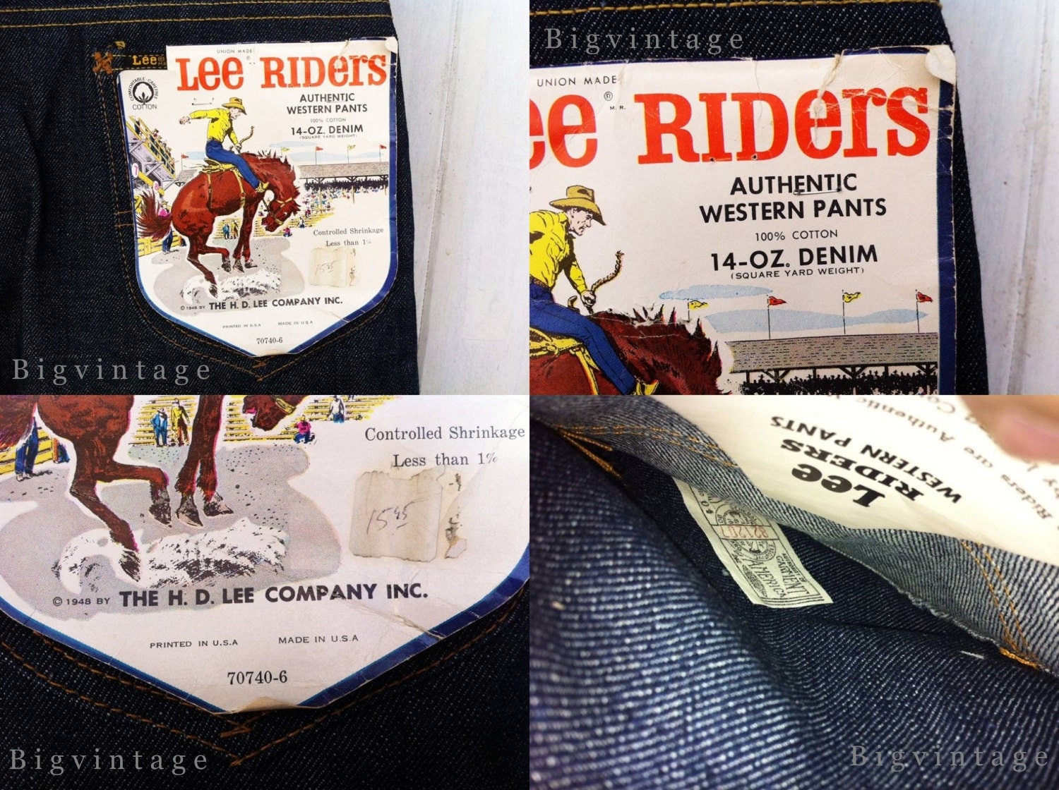 Vintage Lee Riders W33 L29 Deadstock - Etsy