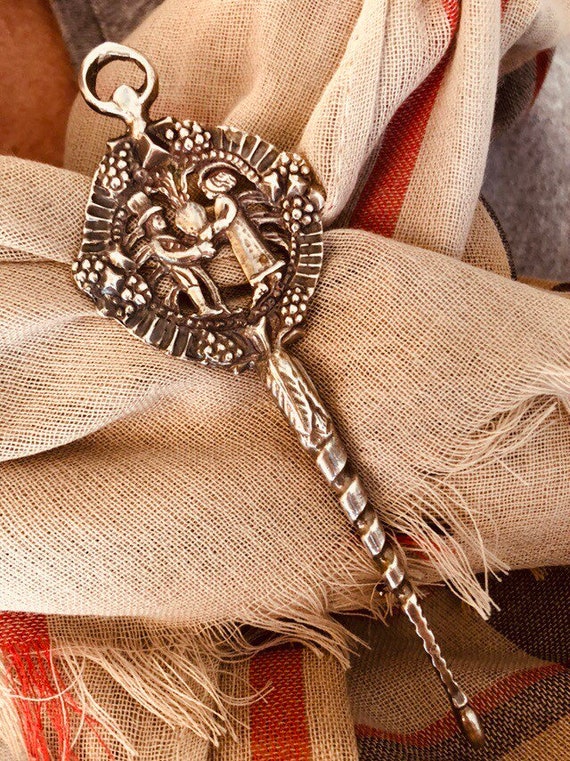 Celtic Cloak Pin, Sterling