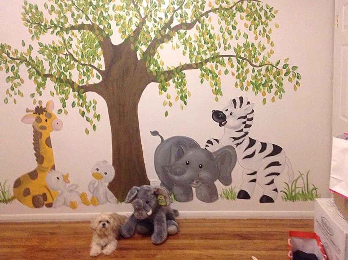 Custom Nursery Wall Mural - Etsy