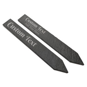 Single Custom Slate Plant Label | Herb, Flower, Garden Marker