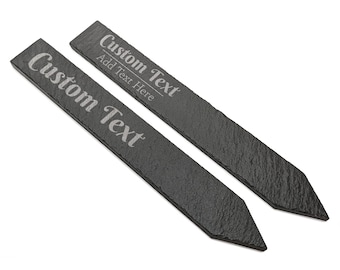 Single Custom Slate Plant Label | Herb, Flower, Garden Marker