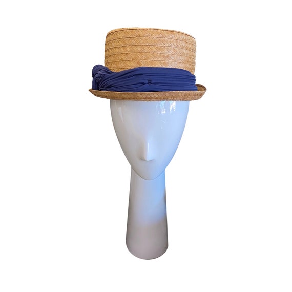 50’s Straw Hat with Rayon Band