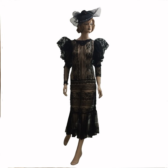 80’s Victorian-Style Lace Dress