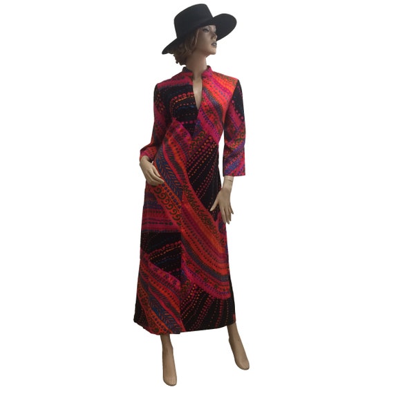 60’s Cotton Abstract Pattern Dress
