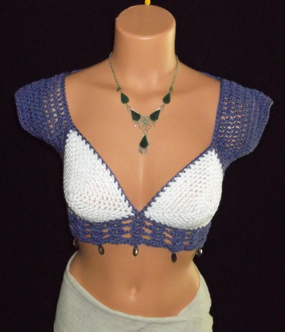 crochet beaded top