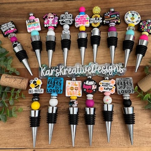 wine stopper - bottle stopper - ADULT DAILY HUMOR - funny - silicone wine stoppers - charm wine stopper - Wine Accessories