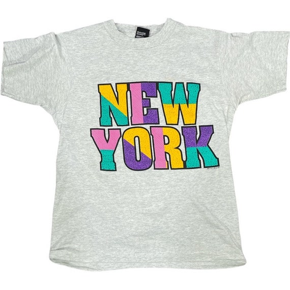 Vintage 1993 Single Stitch New York T-shirt Made … - image 1