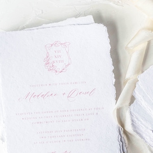 Wedding Crest Invitation, Roman Numeral Wedding Crest, Custom wedding Crest, Crest Wedding Invite, Crest Wedding Invitation