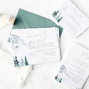 Mountain Wedding Invitation, Rustic Wedding Invitation, Wedding Invitation Template, Printable Download, Invite, RSVP & Details Printable