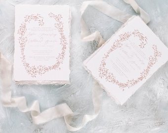 Wedding Invitation Template, Printable Download, Invite, RSVP & Details Printable, Floral Wedding Invite, Fall Wedding, Foliage Invitation