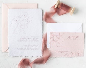 Wedding Invitation Template, Printable Download, Invite, RSVP & Details Printable, Blush Wedding Invitation, Floral Wedding Invite