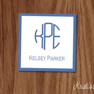 Ladies Calling Cards | Monogrammed A Gift From Tags | Present Stickers | Personalized Gifts for Her