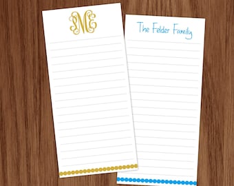 Bloc de notas personalizado con líneas finas / Papelería de regalo para mamás. Para chicas y mujeres / Bloc de notas para listas de la compra y cosas por hacer.