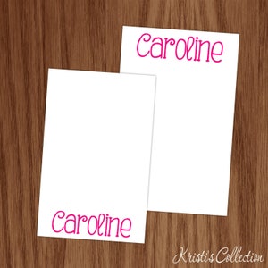 Personalized Large Name Notepad | Stationery Gift for Girls, Mom | Custom Memo Pad for Her