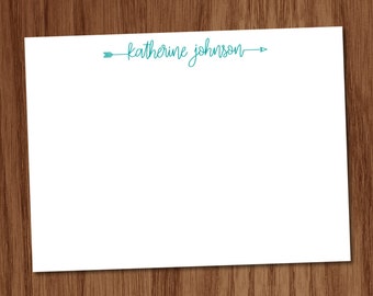 ladies calligraphy note card set personalized trendy arrow stationery stationary custom flat note cards gift for moms girls ladies - Personalized Flat Note Cards ladies calligraphy note card set personalized trendy arrow stationery stationary custom flat note cards gift for moms girls ladies - Personalized Flat Note Cards
