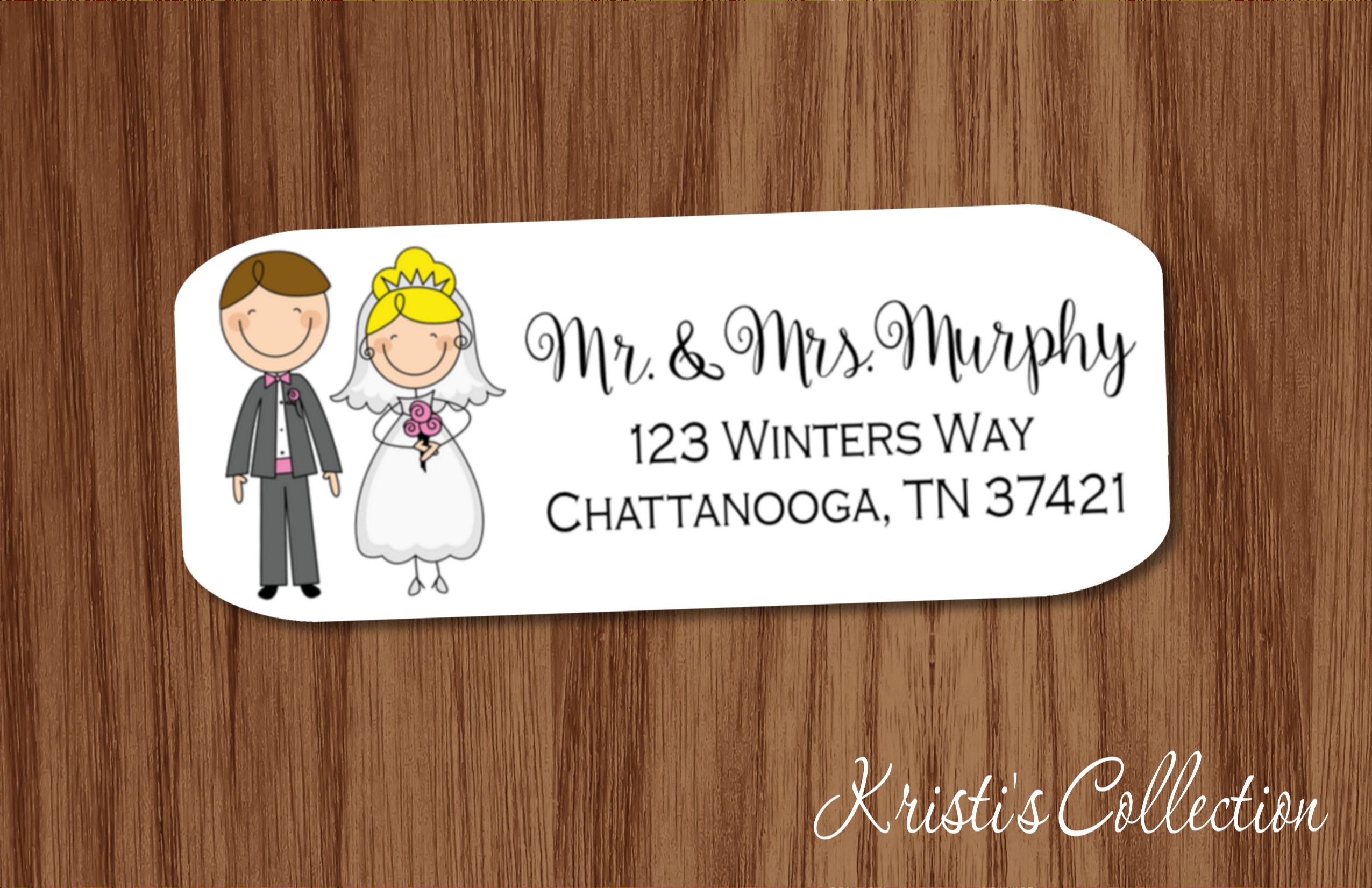 Wedding Return Address Labels Couples Mailing and Shipping Etsy