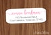 Ladies Return Address Labels Stickers - Custom Personalized Family Return Address Shipping Label - Calligraphy Labels 