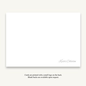 Personalized Boys Stationery | Pinstripe Flat Note Card Set image 2
