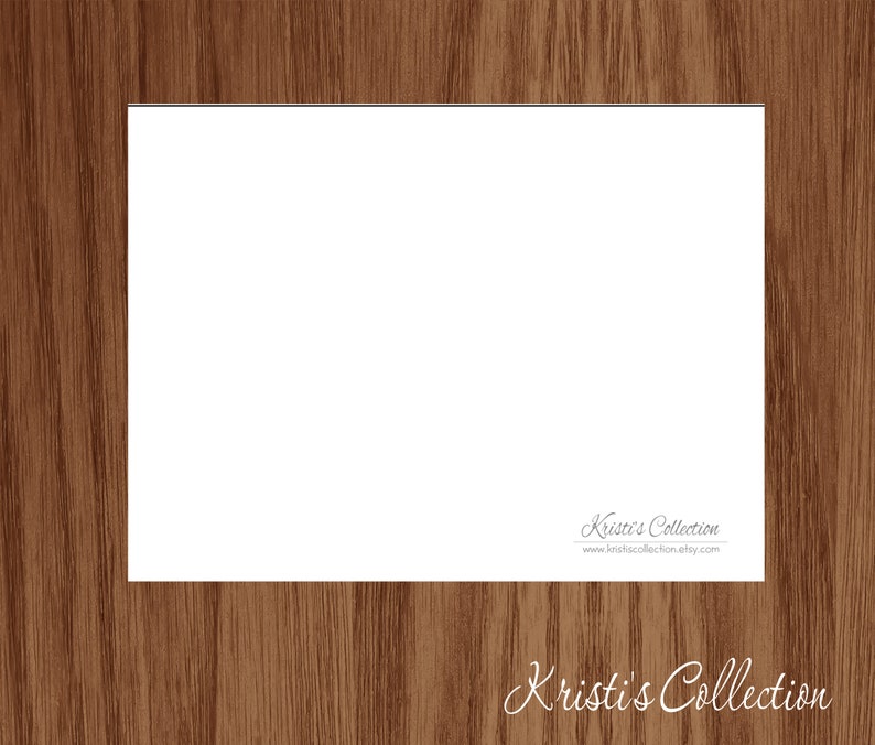 Personalized Flat Note Card Side Dots Mom Teacher Gift Ladies Girls Personal Stationery Stationary Custom Flat Note Cards