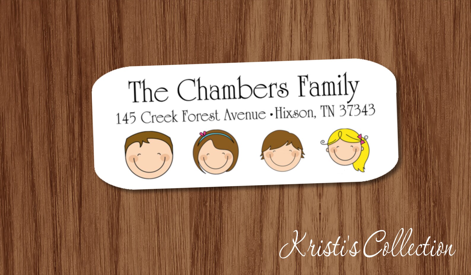 Family Return Address Labels Personalized Stick Figure Etsy