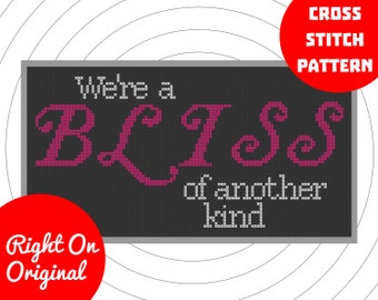 Bliss Tori Amos Lyric Cross Stitch Pattern