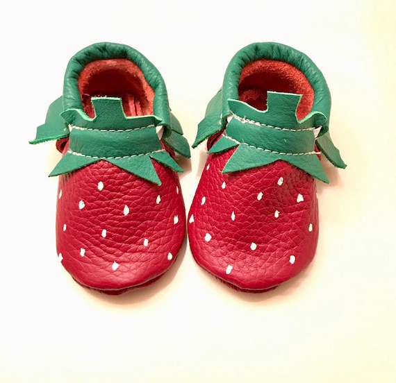 Freshly picked store strawberry moccasins